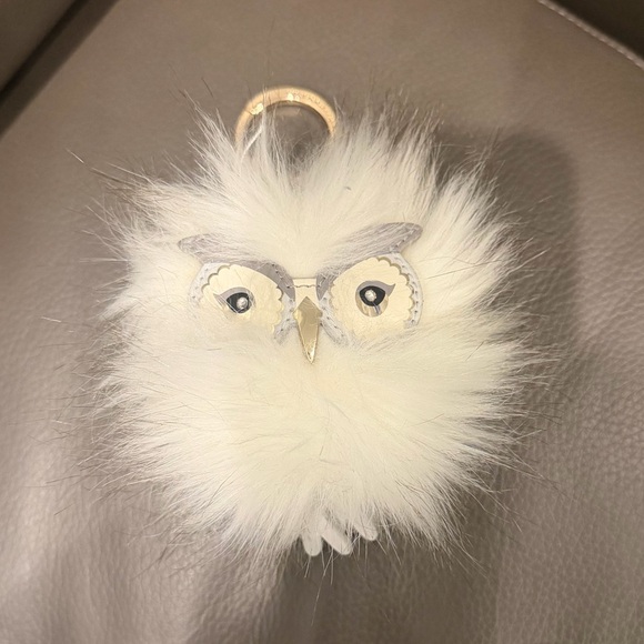 Kate Spade White Owl Key & Bag Charm - Picture 4 of 4